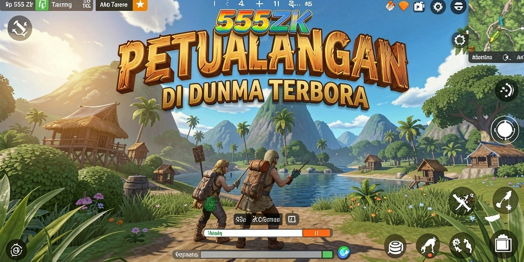 Tampilan dunia terbuka 555ZK yang penuh petualangan.