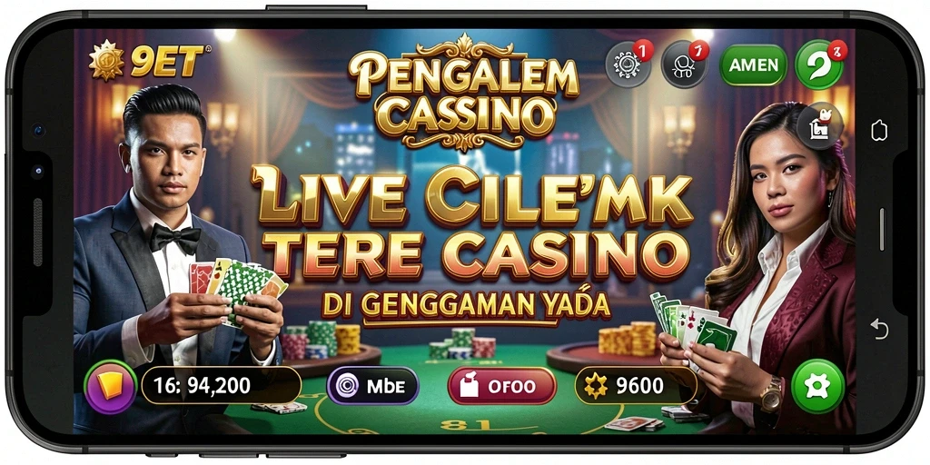 Tampilan gameplay menarik dalam aplikasi Live Casino 9ET.