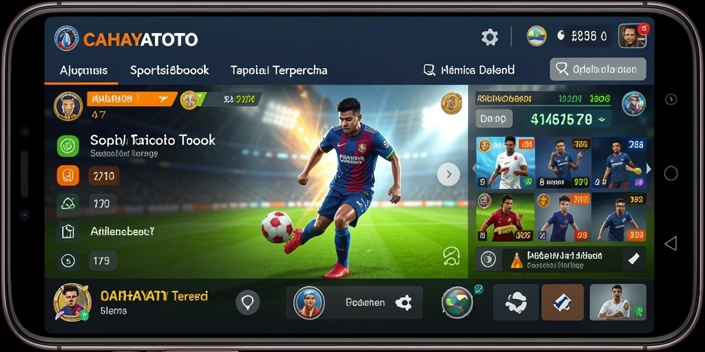 Screenshot utama CAHAYATOTO menampilkan pengalaman bermain taruhan yang interaktif.