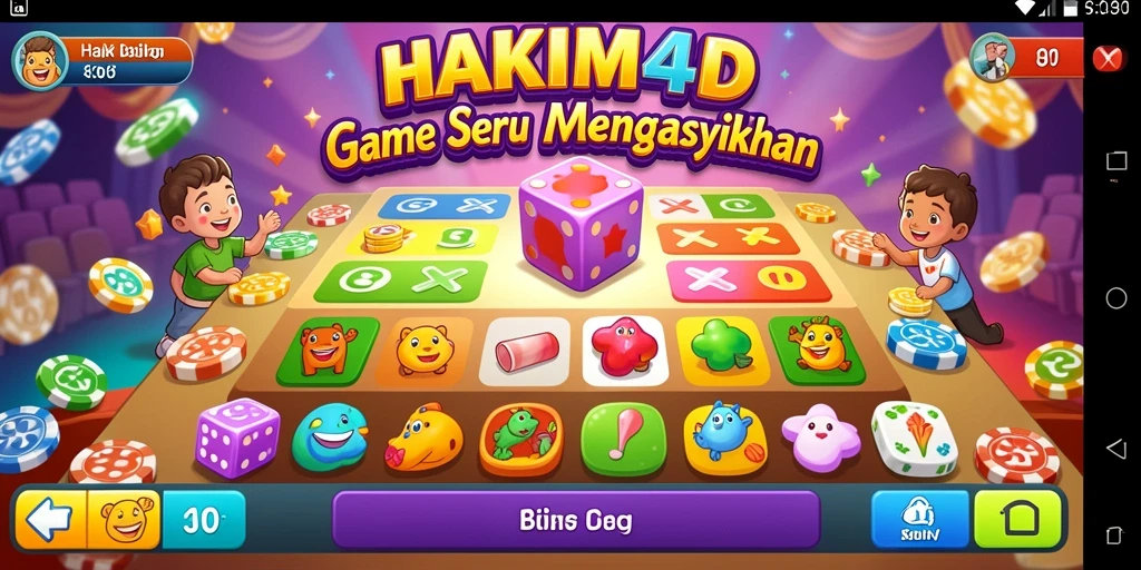 Screenshot utama HAKIM4D menunjukkan keseruan gameplay Bingo yang dinamis.