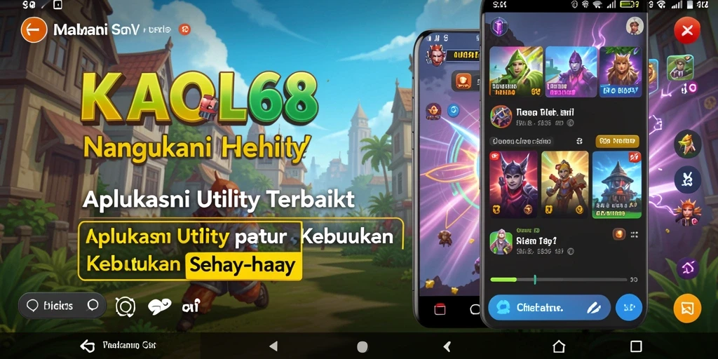 Tampilan menu KAOL68 yang modern dan ramah pengguna.