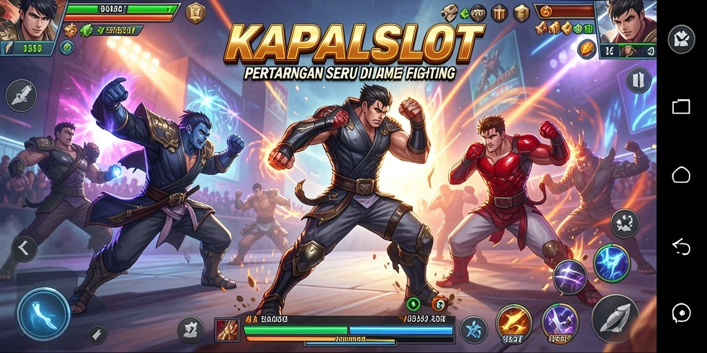 Tampilan gameplay seru dalam KAPALSLOT dengan pertarungan epik.