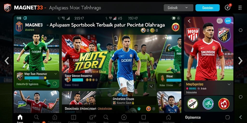 Screenshot MAGNET33 menampilkan antarmuka sportsbook yang menarik dan interaktif.