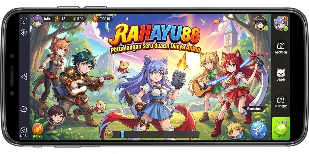 Menampilkan adegan pertarungan seru dalam RAHAYU88.