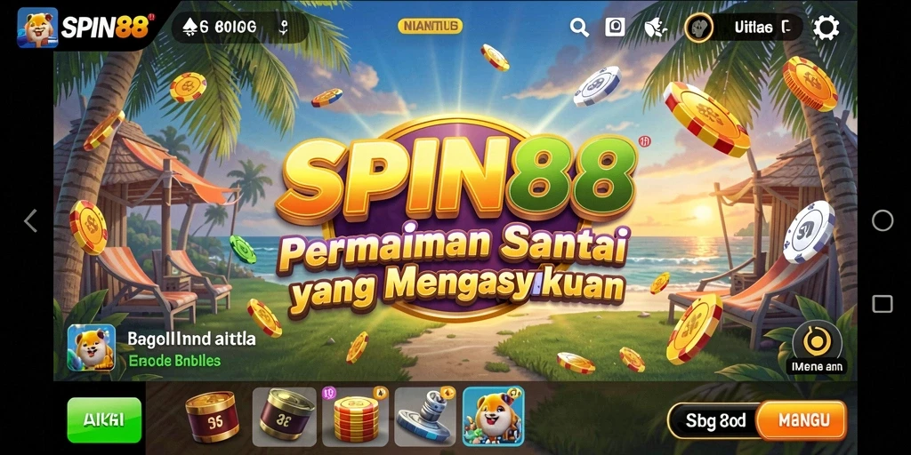 Screenshot gameplay SPIN88 yang menunjukkan keseruan permainan santai.