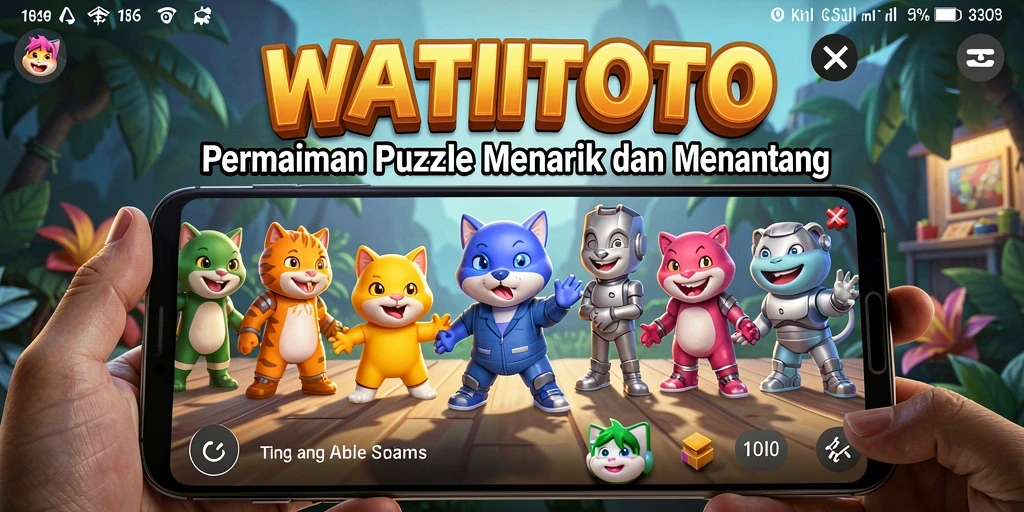 Tampilan gameplay menantang dari WATITOTO dengan teka-teki menarik.